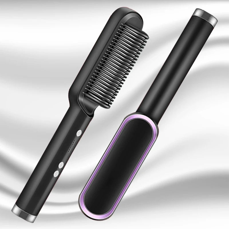 Electric Hair Straightener Brush Professional